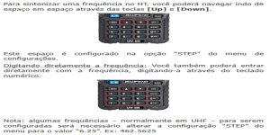 Configuração rádio